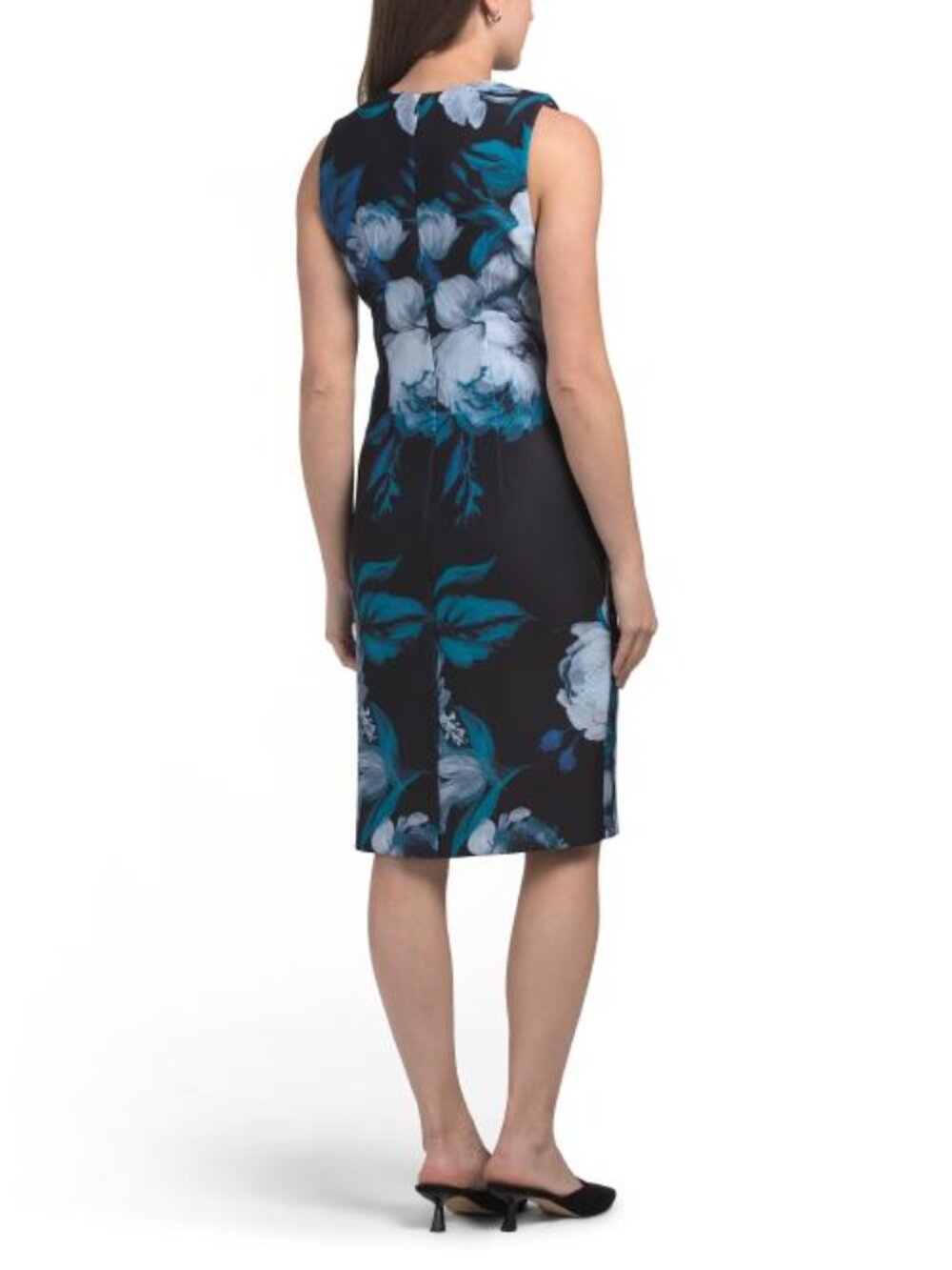 CALVIN KLEIN Scuba Floral Sheath Dress - Picture 2 of 5